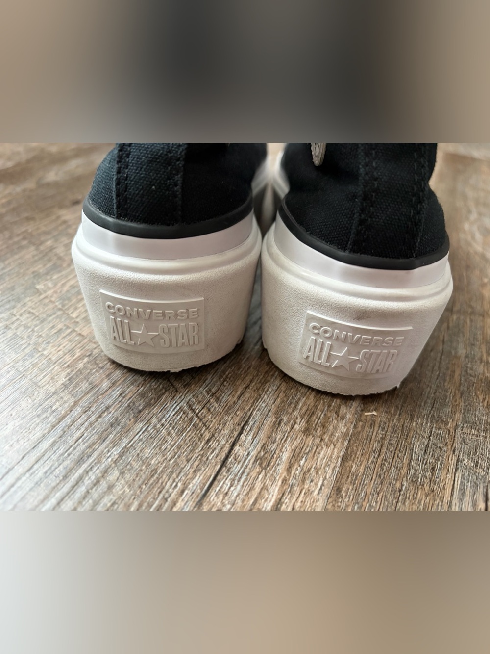 Converse Black & White Platform High-Top Sneaker - Picture 7 of 13